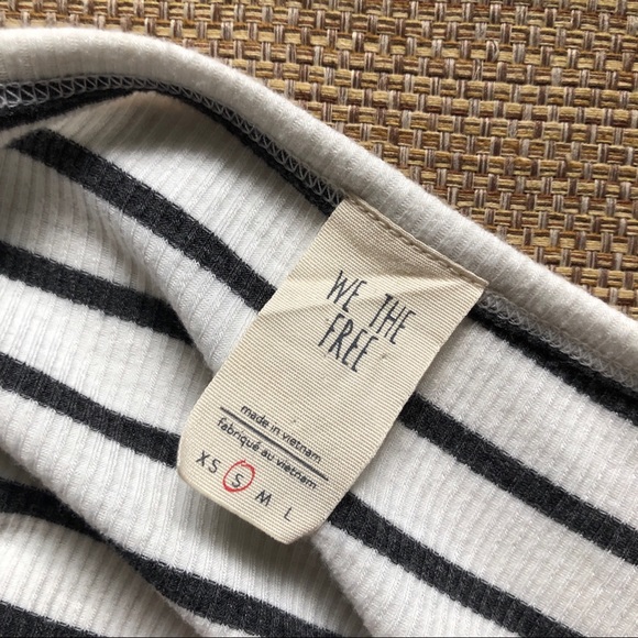LIKE NEW WE THE FREE striped bell sleeve - Picture 5 of 5